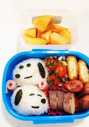 ♡キャラ弁 簡単 スヌーピー♡-レシピのメイン写真