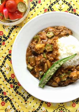 オクラと厚揚げの和風だしカレー。-レシピのメイン写真