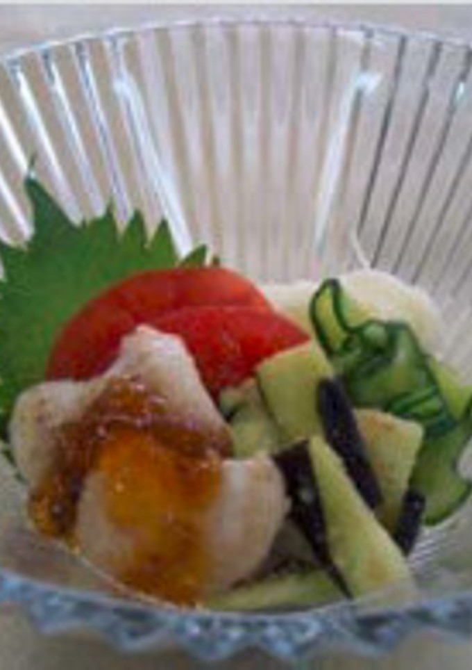 【伝統料理】旬のハモと夏野菜-レシピのメイン写真
