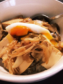 豆腐とキノコの甘辛丼-レシピのメイン写真