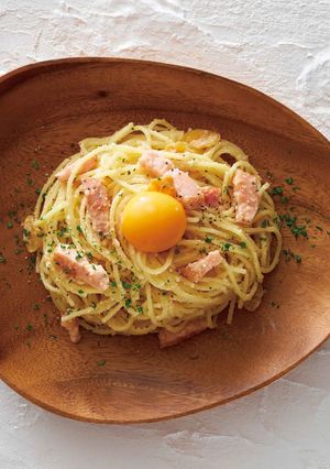 クリームチーズめんたいのカルボナーラ-レシピのメイン写真