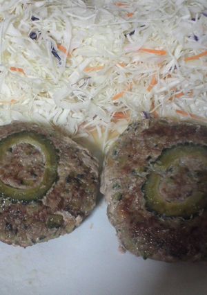 ゴーヤハンバーグ-レシピのメイン写真