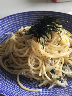 *しそとしらすのペペロンチーノ*-レシピのメイン写真