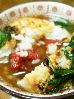 梅みそ焼きおにぎりのだし茶漬け-レシピのメイン写真