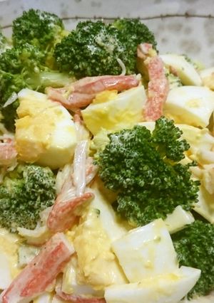 ブロッコリーとゆで卵のマヨサラダ-レシピのメイン写真