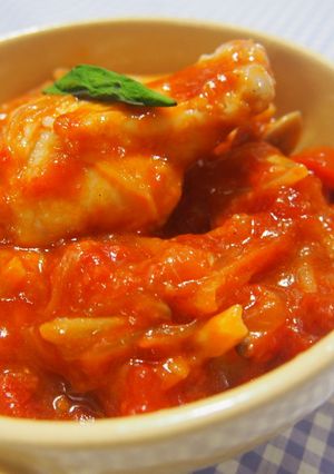 簡単♪コクのある手羽元のトマト煮♪-レシピのメイン写真