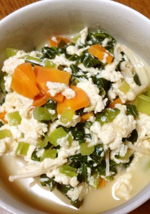 水切りなしの炒り豆腐-レシピのメイン写真