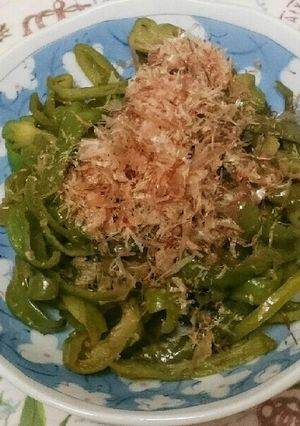 娘の大好きな☆ピーマン炒め♪-レシピのメイン写真