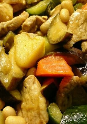 炒めるだけ！夏野菜カレー粉炒め-レシピのメイン写真