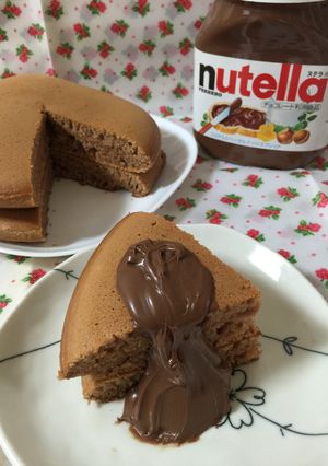 ♡ヌテラdeチョコホットケーキ♡-レシピのメイン写真