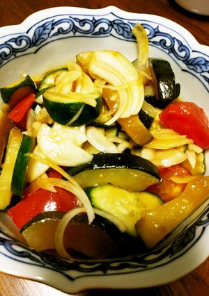 ズッキーニなど夏野菜たっぷり!酢醤油和え-レシピのメイン写真