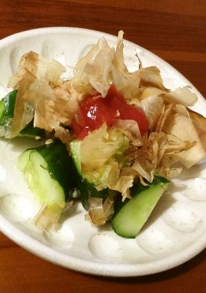 ☆乱切りきゅうりの梅かつお-レシピのメイン写真