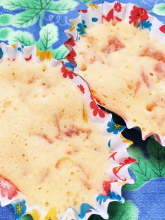 離乳食に。レンジでスイカ蒸しパン-レシピのメイン写真