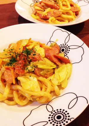パパッと一品♡マヨカレーうどん-レシピのメイン写真