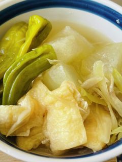 冬瓜と茗荷と油揚げの煮物-レシピのメイン写真
