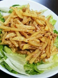 ツナとじゃがいものマスタード醤油炒め-レシピのメイン写真