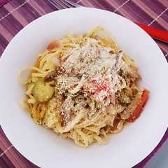 รูปของ サバ缶でパスタ！