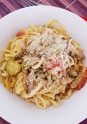サバ缶でパスタ！-レシピのメイン写真