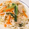 紀文・糖質0麺・平麺のチャンプル風