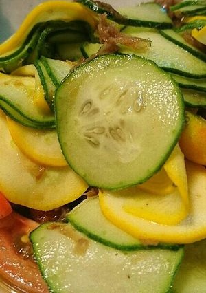 常備菜。ズッキーニと夏野菜梅肉和え✨-レシピのメイン写真