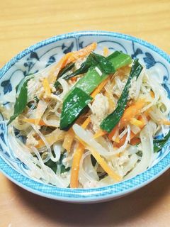 レンジで簡単!春雨と野菜の和え物-レシピのメイン写真