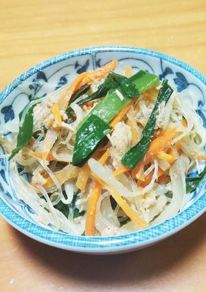 レンジで簡単!春雨と野菜の和え物-レシピのメイン写真