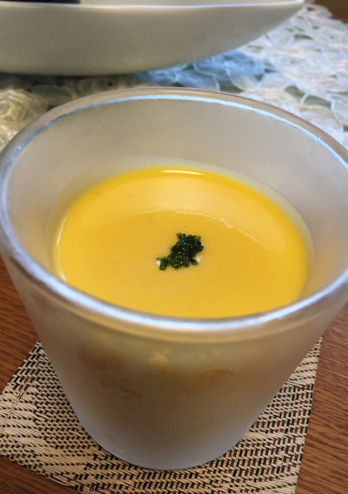余ったかぼちゃの煮付けで簡単冷製スープ♡-レシピのメイン写真