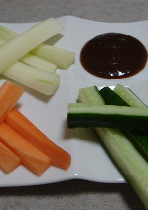 野菜スティック　にんにく味噌ディップ♪-レシピのメイン写真