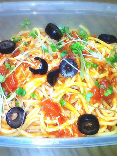 簡単!ささみとトマトの冷製パスタ弁当-レシピのメイン写真