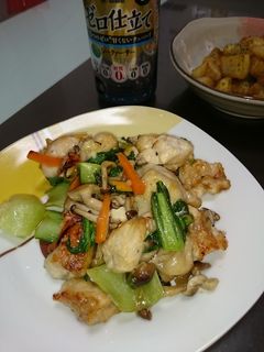 ☆チンゲン菜と鶏むね肉の鶏ガラ炒め☆-レシピのメイン写真