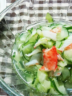 特大胡瓜は酢の物に✨シンプルな甘酢です-レシピのメイン写真