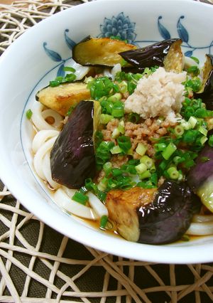 そぼろとナスの✿ぶっかけうどん-レシピのメイン写真
