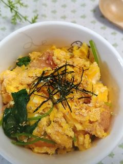 マグ丼(マグカップ丼ぶり)~明太子卵丼~-レシピのメイン写真