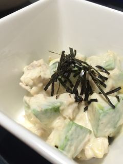 ツナとアボカドの和風サラダ-レシピのメイン写真