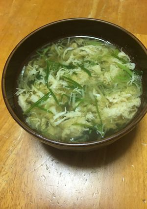 おかひじき かき卵スープ-レシピのメイン写真