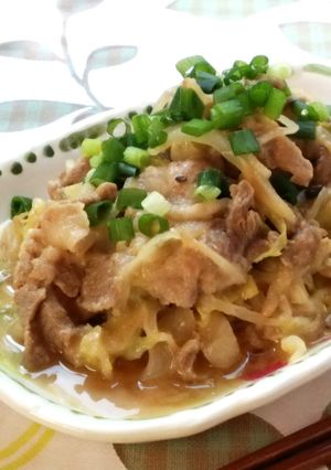 豚肉とキャベツの甘辛味噌炒め-レシピのメイン写真