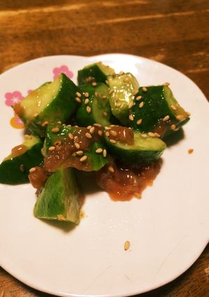 5分で簡単！梅きゅうり-レシピのメイン写真