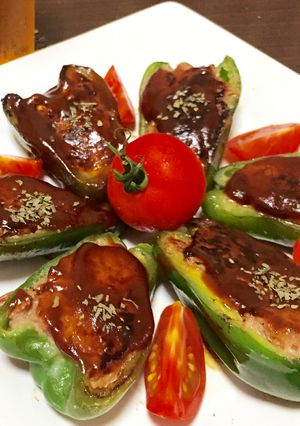 ピーマン肉詰め ジューシー美味しい 簡単-レシピのメイン写真