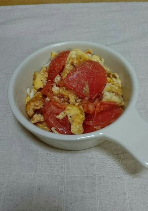 トマトのスクランブルエッグ！超簡単！-レシピのメイン写真
