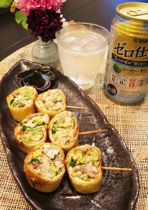 ゆる糖質オフ☆焼き鯖の油揚げ巻き-レシピのメイン写真