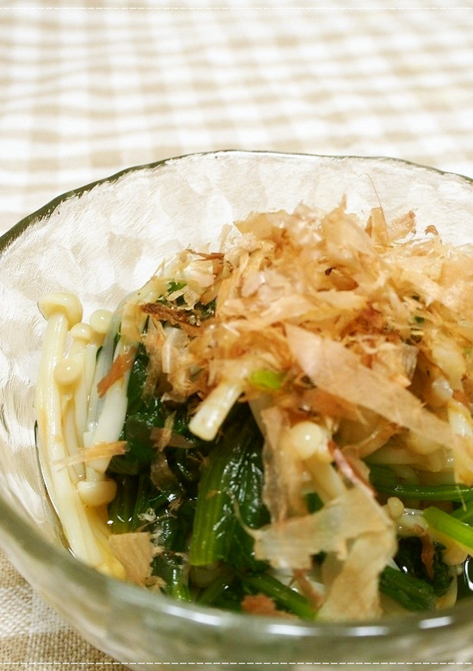 ほうれん草とえのきのお浸し-レシピのメイン写真