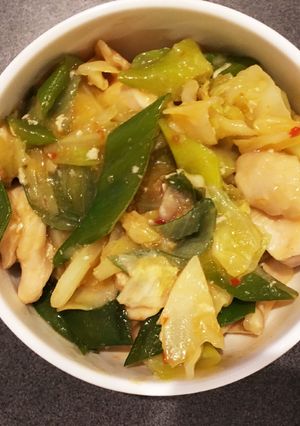 鶏肉とキャベツのピリ辛炒め-レシピのメイン写真
