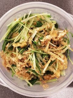 水菜と油揚げの煮物-レシピのメイン写真