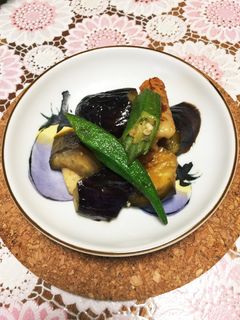 なすとおくらのさっぱり煮-レシピのメイン写真