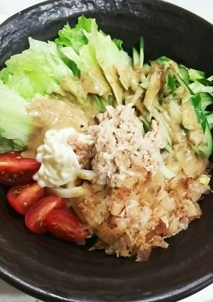 夏だね！サラダうどんが美味しい‼-レシピのメイン写真