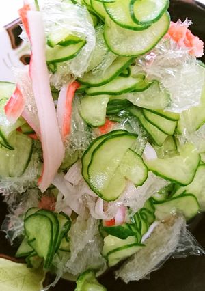 まな板、包丁いらず！寒天の酢の物-レシピのメイン写真