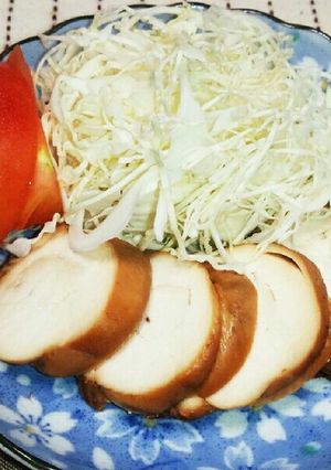 ロールチキン、野菜添え♪-レシピのメイン写真