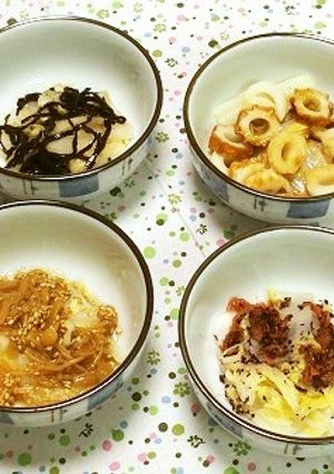 白菜の和え物～一気に4品作ります-レシピのメイン写真