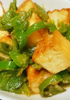★ピーマンと厚揚げの酢味噌和え★-レシピのメイン写真