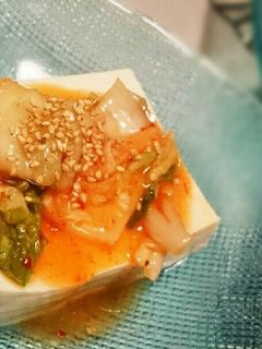 キムチ冷奴-レシピのメイン写真